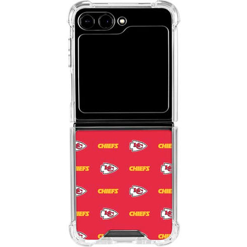 NFL Kansas City Chiefs Blitz Series Galaxy Z Flip6 Clear Case